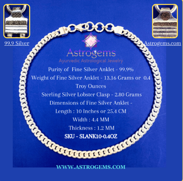 Pure Silver Anklet (999%)
