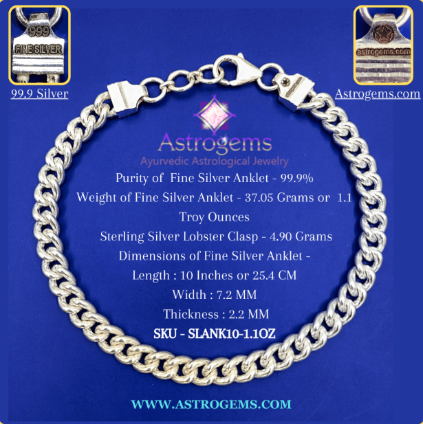 Pure Silver Anklet (999%)